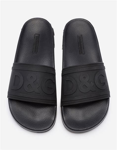 dolce gabbana slides women's|dolce and gabbana flip flops.